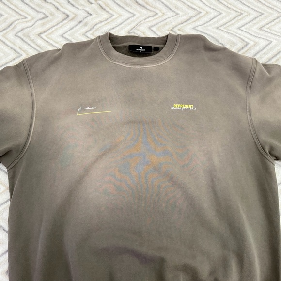 Men's Crewneck Sweater in Olive by Represent